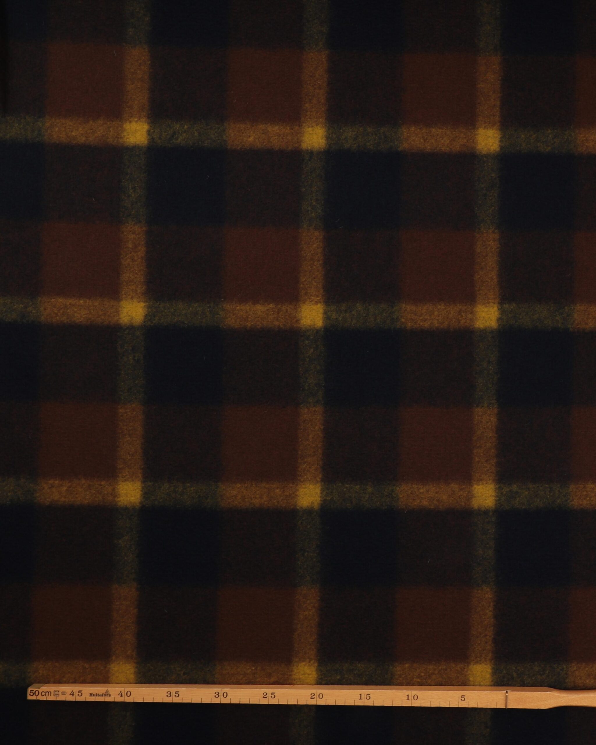 Tern, sort/brun/sennep - Kogt uld 4 Tern, sort/brun/sennep - Kogt uld - Billede 2