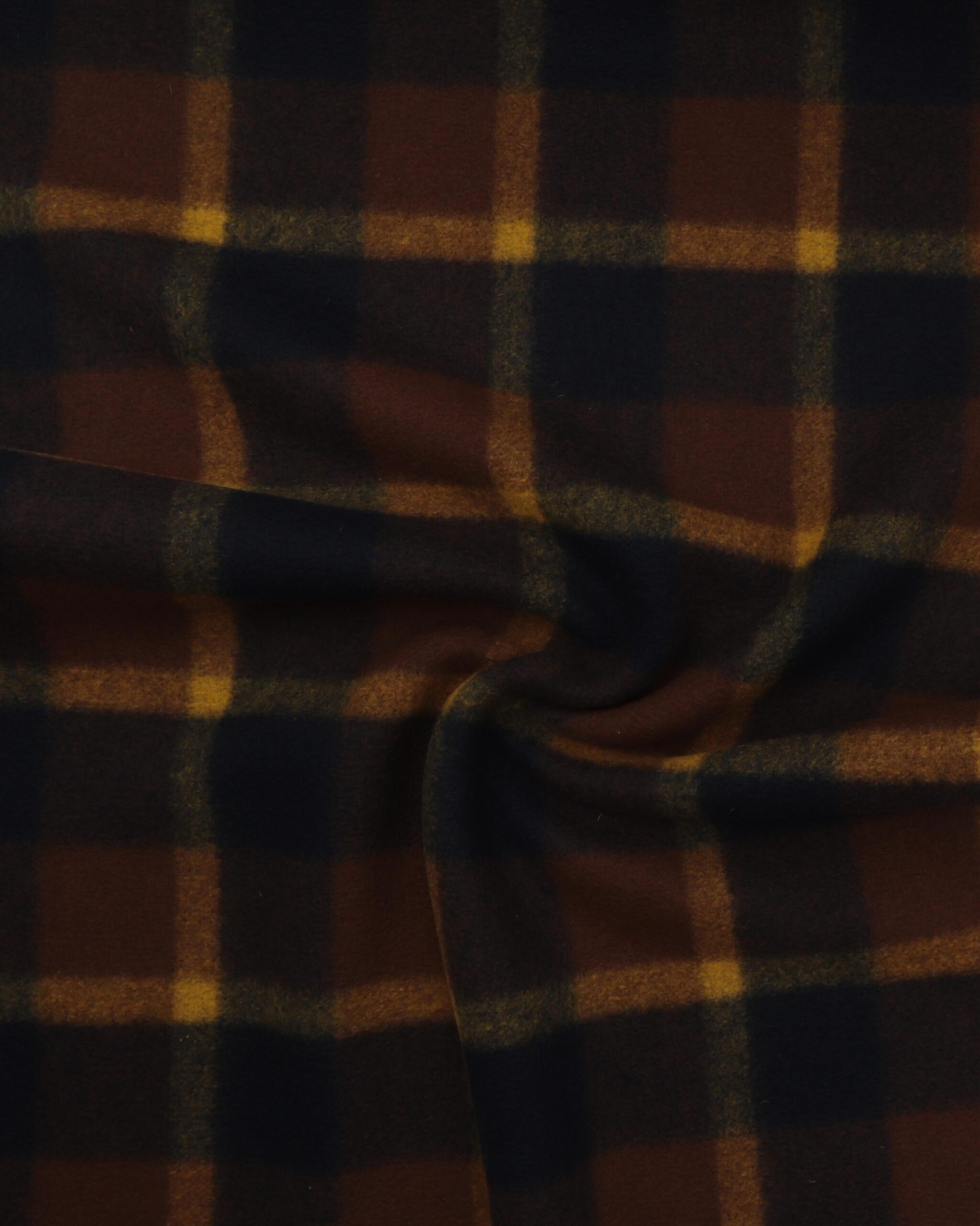 Tern, sort/brun/sennep - Kogt uld 6 Tern, sort/brun/sennep - Kogt uld - Billede 4