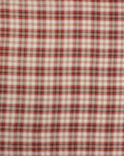 Tern, rust, orange, offwhite og lidt guld - Viskose/polyester/metallic