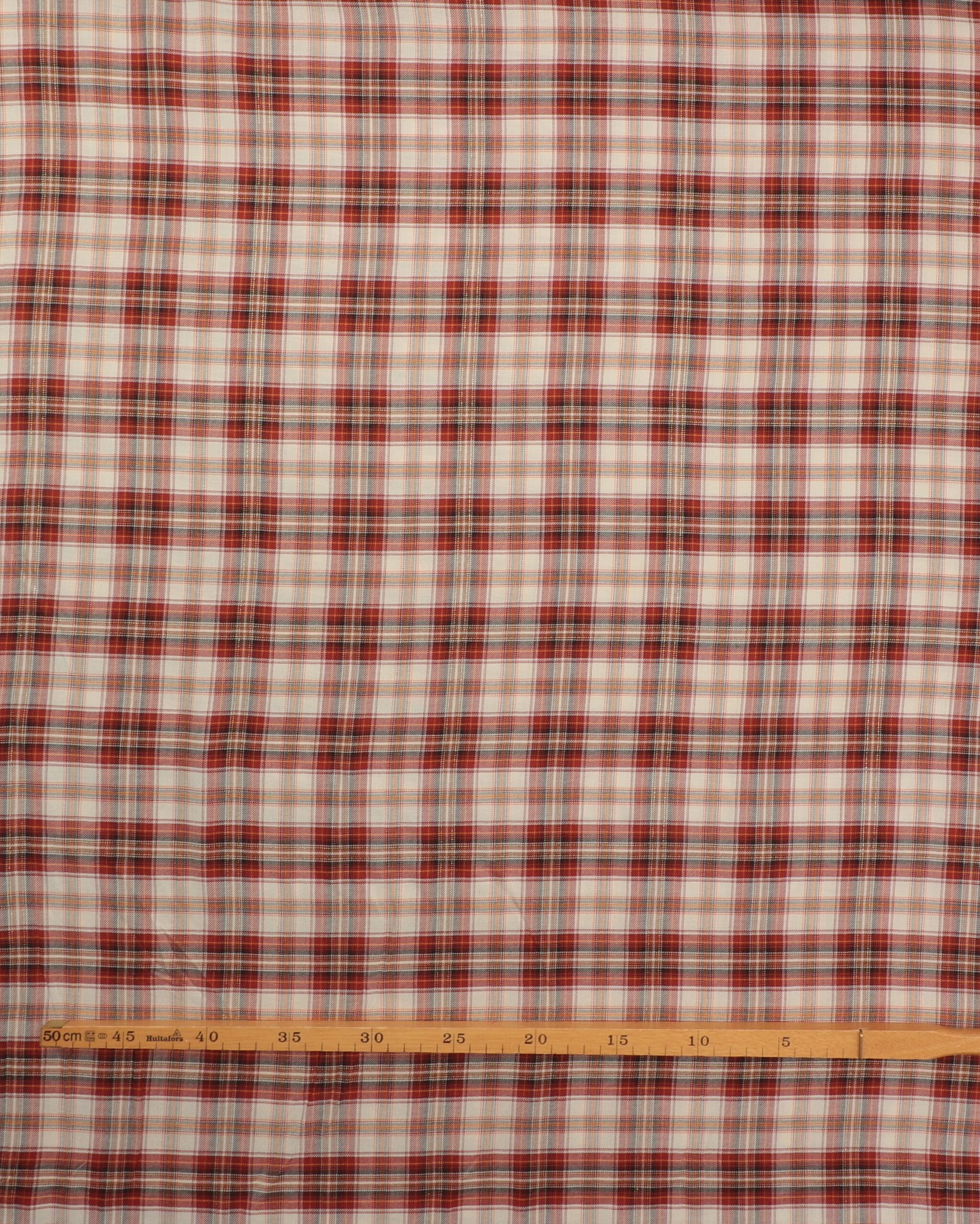 Tern, rust, orange, offwhite og lidt guld - Viskose/polyester/metallic 4 Tern, rust, orange, offwhite og lidt guld - Viskose/polyester/metallic - Billede 2