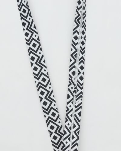 Sort/hvid mønster - 20 mm skråbånd