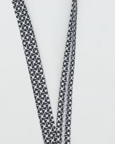 Sort/hvid m. trekanter - 20 mm skråbånd