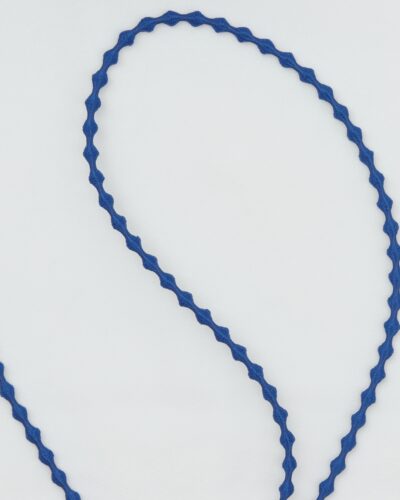 Elastisk koboltblå anorak/buksesnor - ca. 2/5 cm