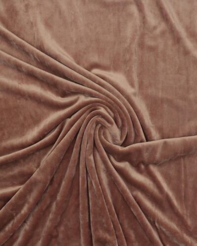 Stræk velour - Lysebrun
