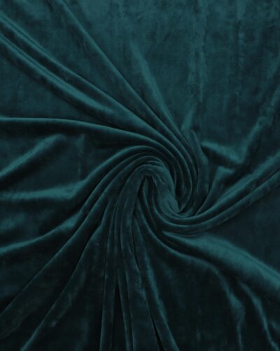 Stræk velour - Petroleumsgrøn