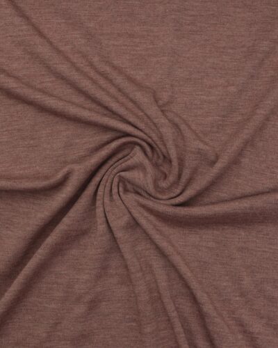 Meleret brun - Uld jersey (merinould)