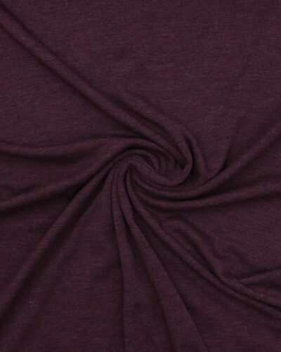 Meleret mørkelilla - Uld jersey (merinould)