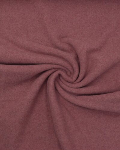 Meleret Støvet gammelrosa - 100% Uld, fleece (merinould)