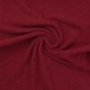 Meleret mørkerød - 100% Uld, fleece (merinould)