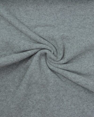 Meleret lysegrå - 100% Uld, fleece (merinould)