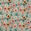 Sart lysegrøn med blomster - Softshell