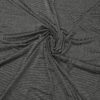Tynd sort/sølv - Bomuld/polyester jersey