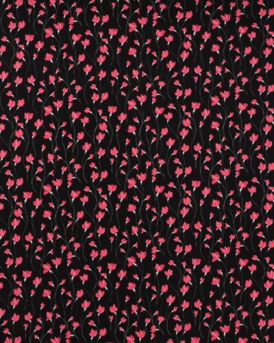 Sort med pink blomster - Jersey