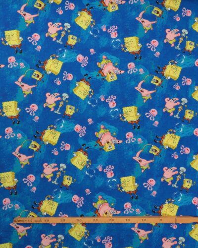 Alternative view of Svampebob Firkant og Patrik Søstjerne på blå bund - Jersey