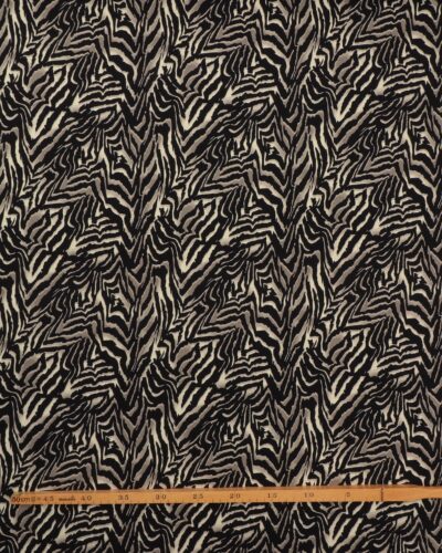 Alternative view of Dyremønster sort/gråbrun/beige - Jersey