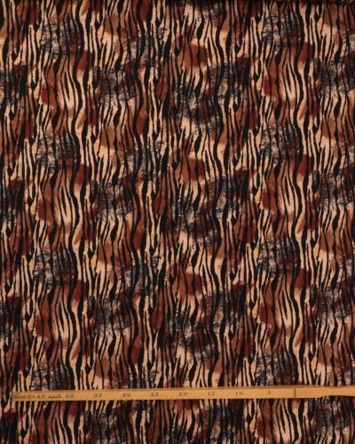 Alternative view of Dyremønster sort/rustbrune nuancer - Jersey