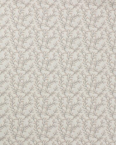 Offwhite med brun og beige - Bomuld