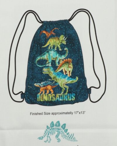 Sy en rygsæk med dinosauer