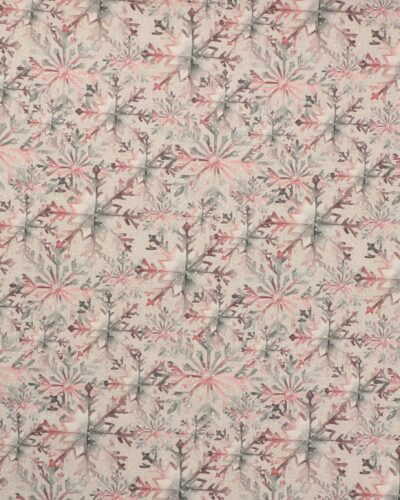 Iskrystaller på meget sart rosa bund - Boligtekstil