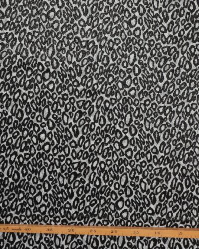 Alternative view of Sort tyl med sort mønster og matte sorte palietter - Polyester