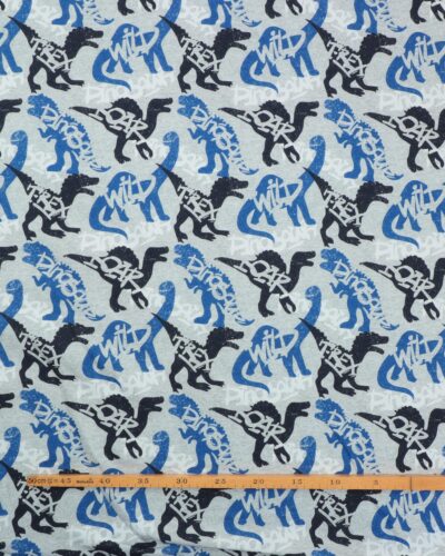 Alternative view of Dinoer på lysegrå bund - Isoli