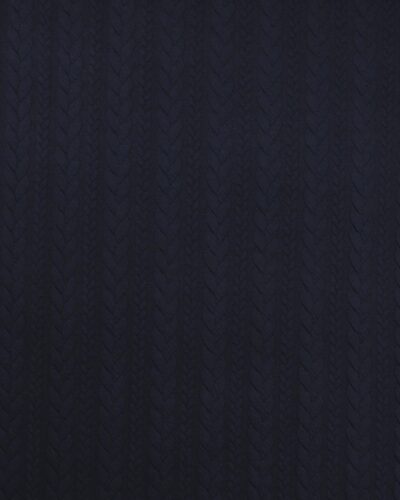 Mørkeblå med snoninger - Quiltet jersey