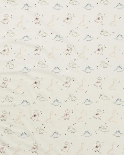 Offwhite bund med dinoer - Jersey