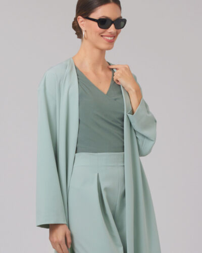 Alternative view of Frakke, bukser og bluse - str. 34-44