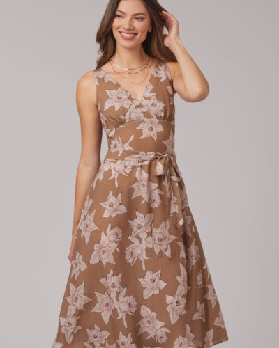 Alternative view of Kjole med bindebånd - str. 34-44