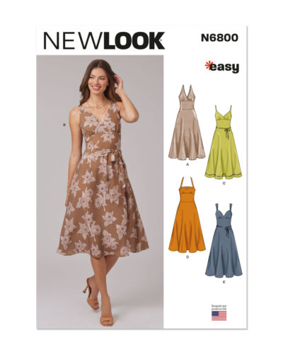 Kjole med bindebånd - str. 34-44