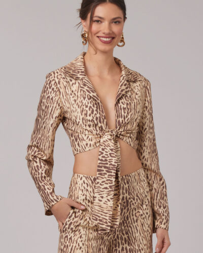 Alternative view of Bukser og top med bindebånd - str. 32-42