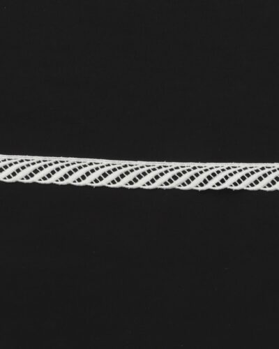 Mønster på skrå, hvid - 20 mm