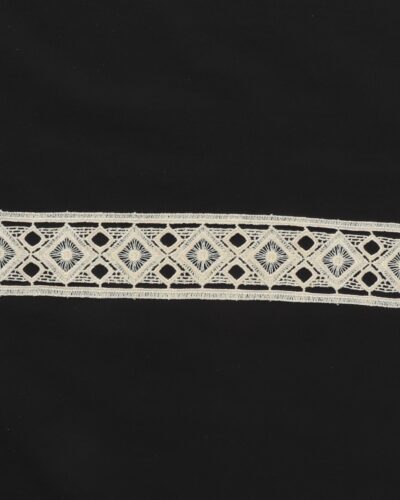 Lys beige med rudemønster - 62 mm