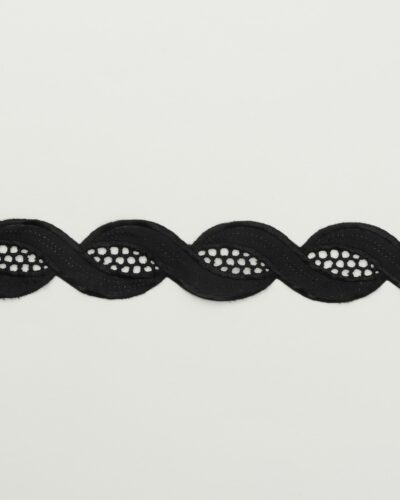 Sort m. netmønster - 40 mm