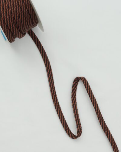 Brun/sort, 10 mm flad snøre