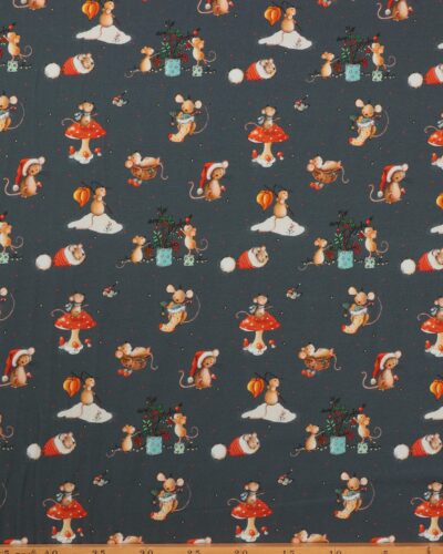 Alternative view of Julemus på mørkegrå bund - Jersey