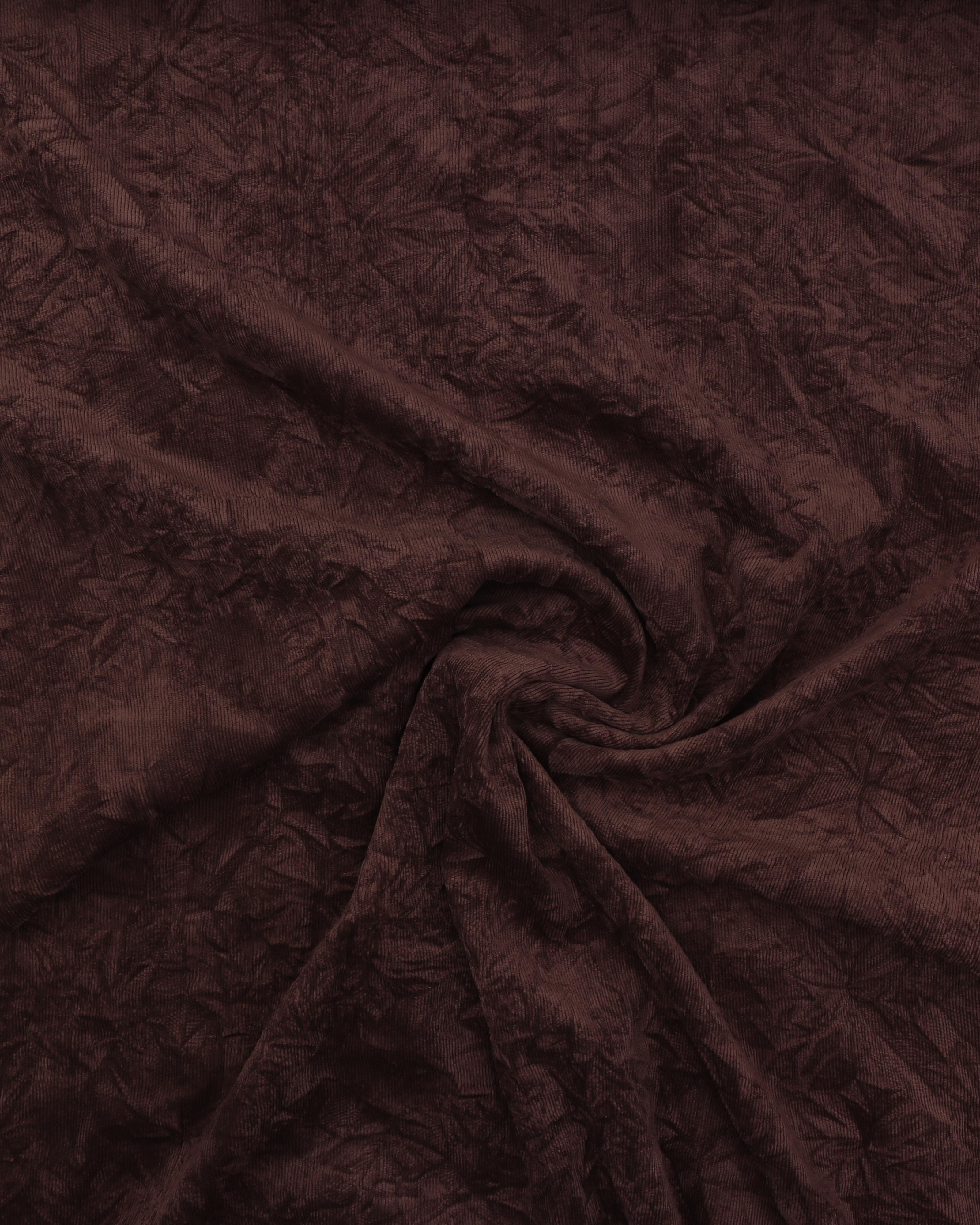 Mørkebrun - Babyfløjl med krøleffekt 4 Mørkebrun - Babyfløjl med krøleffekt - Billede 2