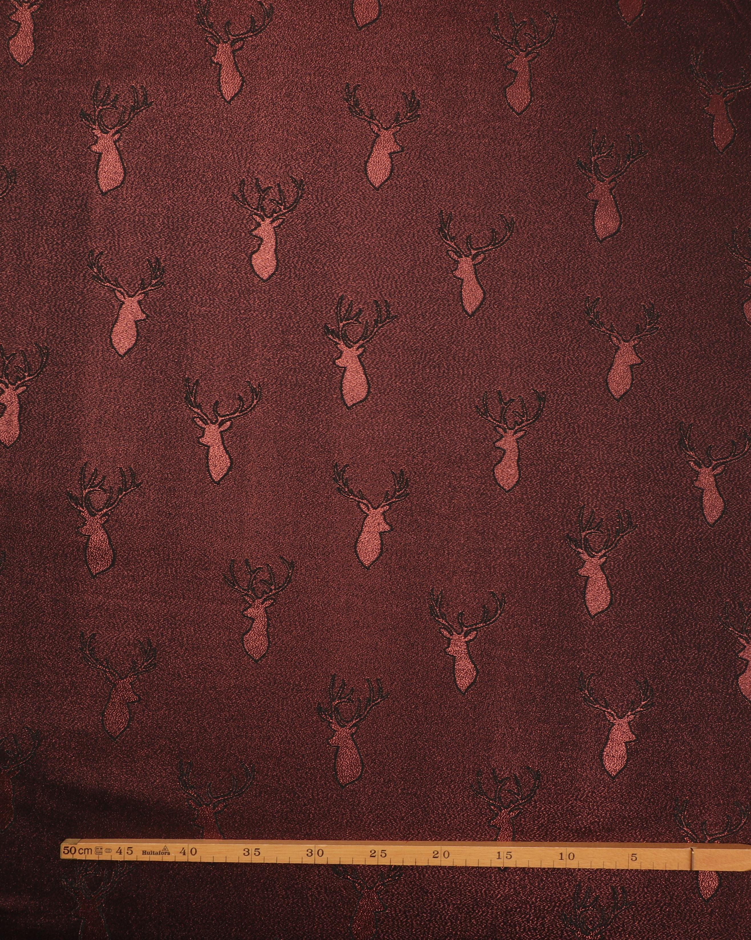 Sort med kobberglimmer og kronhjort - Boligtekstil 4 Sort med kobberglimmer og kronhjort - Boligtekstil - Billede 2