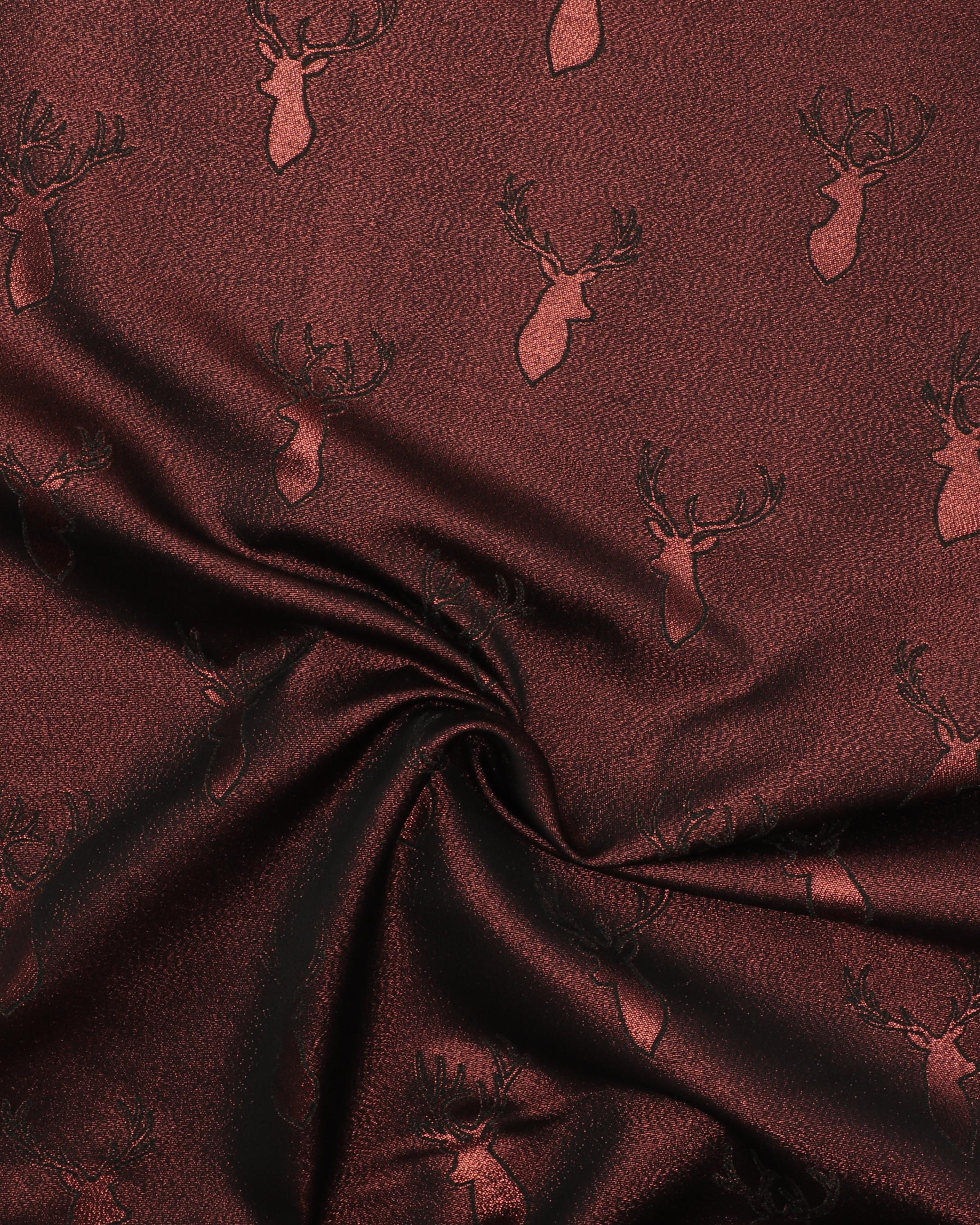 Sort med kobberglimmer og kronhjort - Boligtekstil 5 Sort med kobberglimmer og kronhjort - Boligtekstil - Billede 3