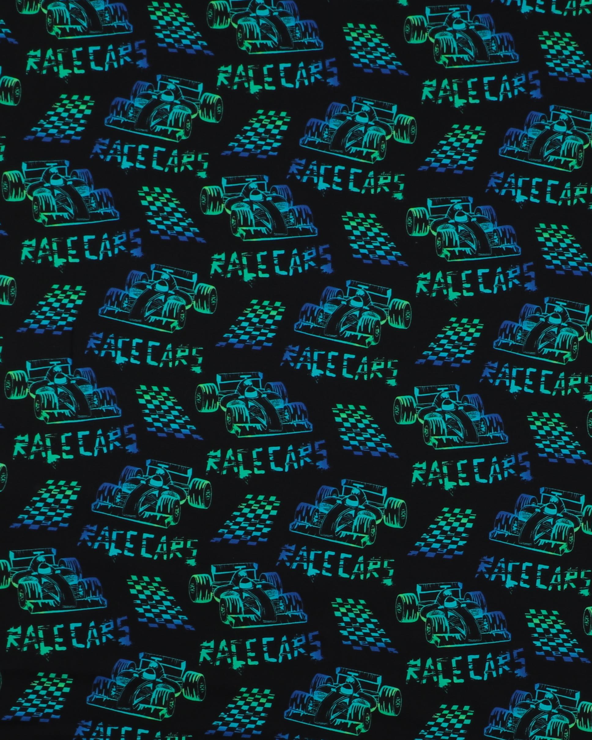 Racerbiler på sort bund - Jersey 3 Racerbiler på sort bund - Jersey