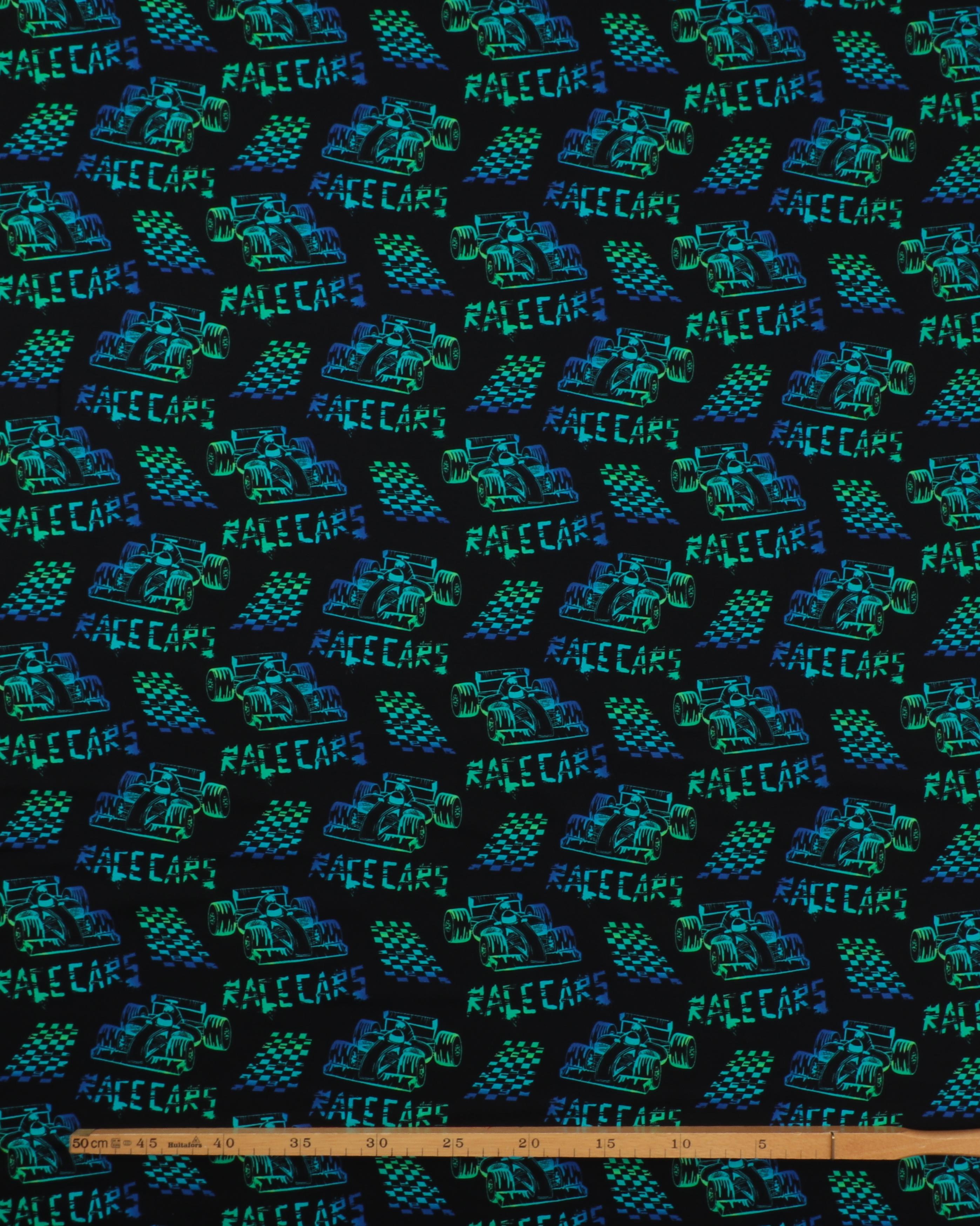 Racerbiler på sort bund - Jersey 4 Racerbiler på sort bund - Jersey - Billede 2