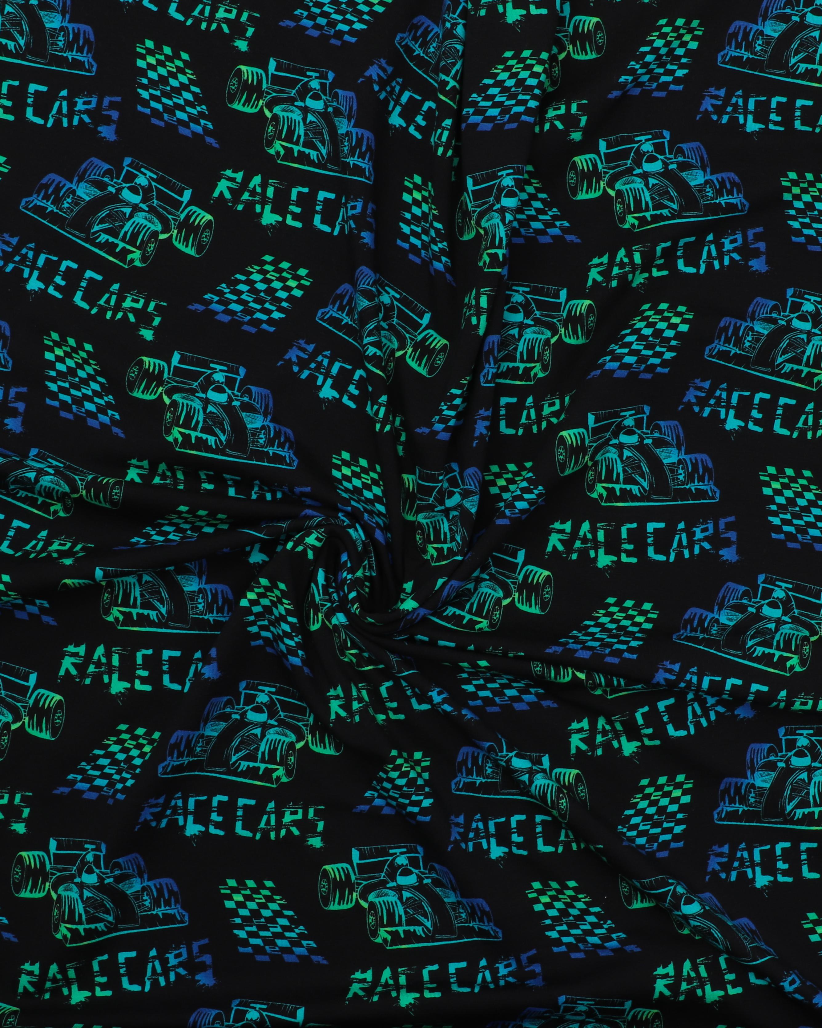 Racerbiler på sort bund - Jersey 5 Racerbiler på sort bund - Jersey - Billede 3