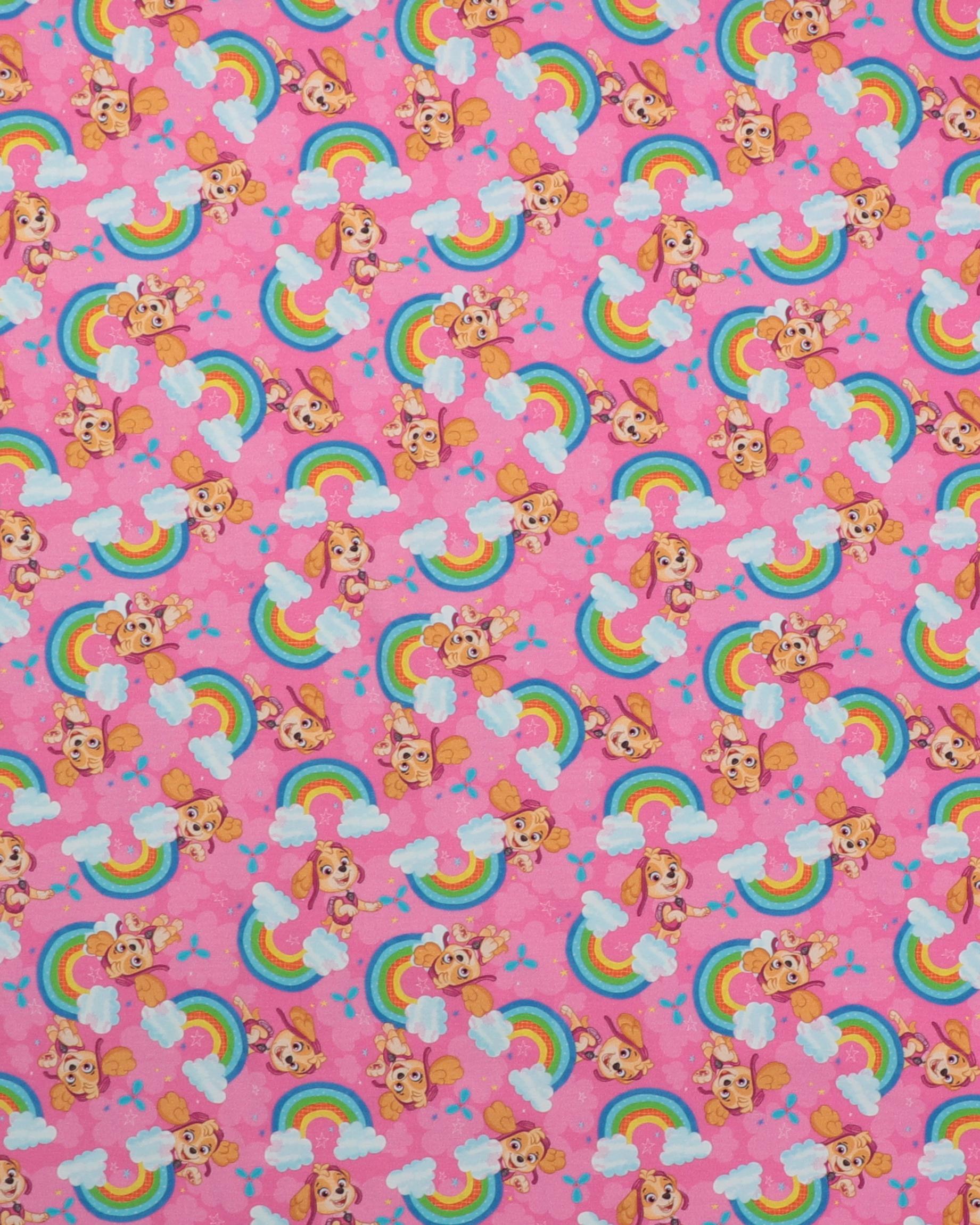 Lyserød med Skye fra Paw Patrol Jersey - 95% Bomuld, 5% Elastan