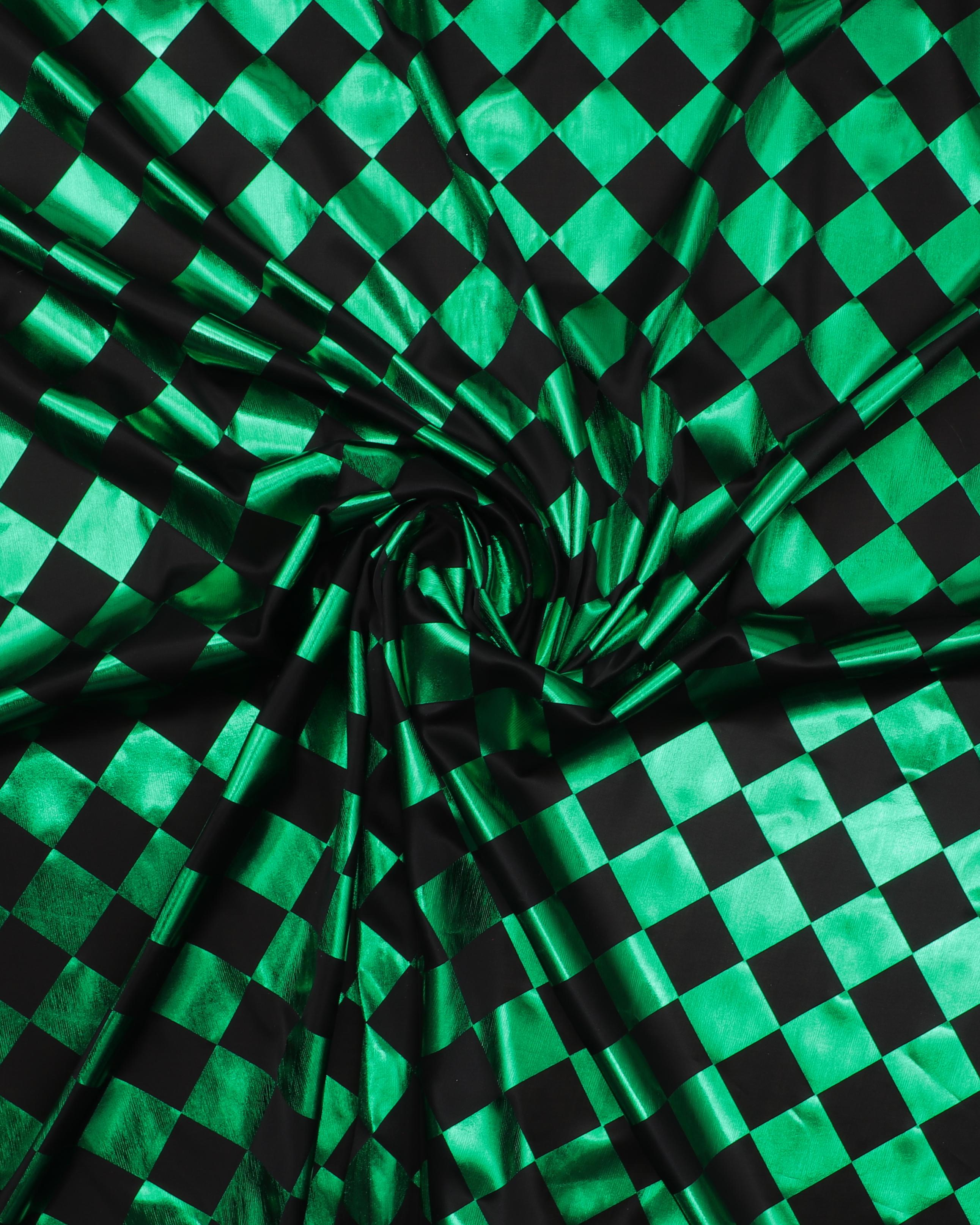 Sort og og grøn - Polyester 3 Sort og og grøn - Polyester