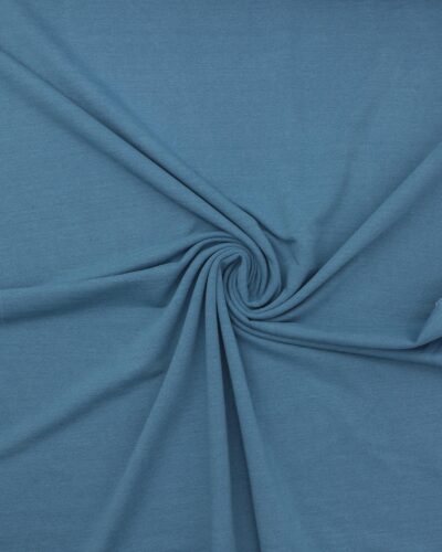 Denim lyseblå - French Terry (Bomuld/polyester)