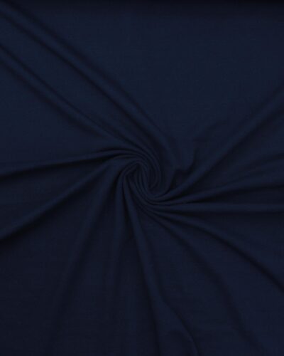 Denim mørkeblå - French Terry (Bomuld/polyester)