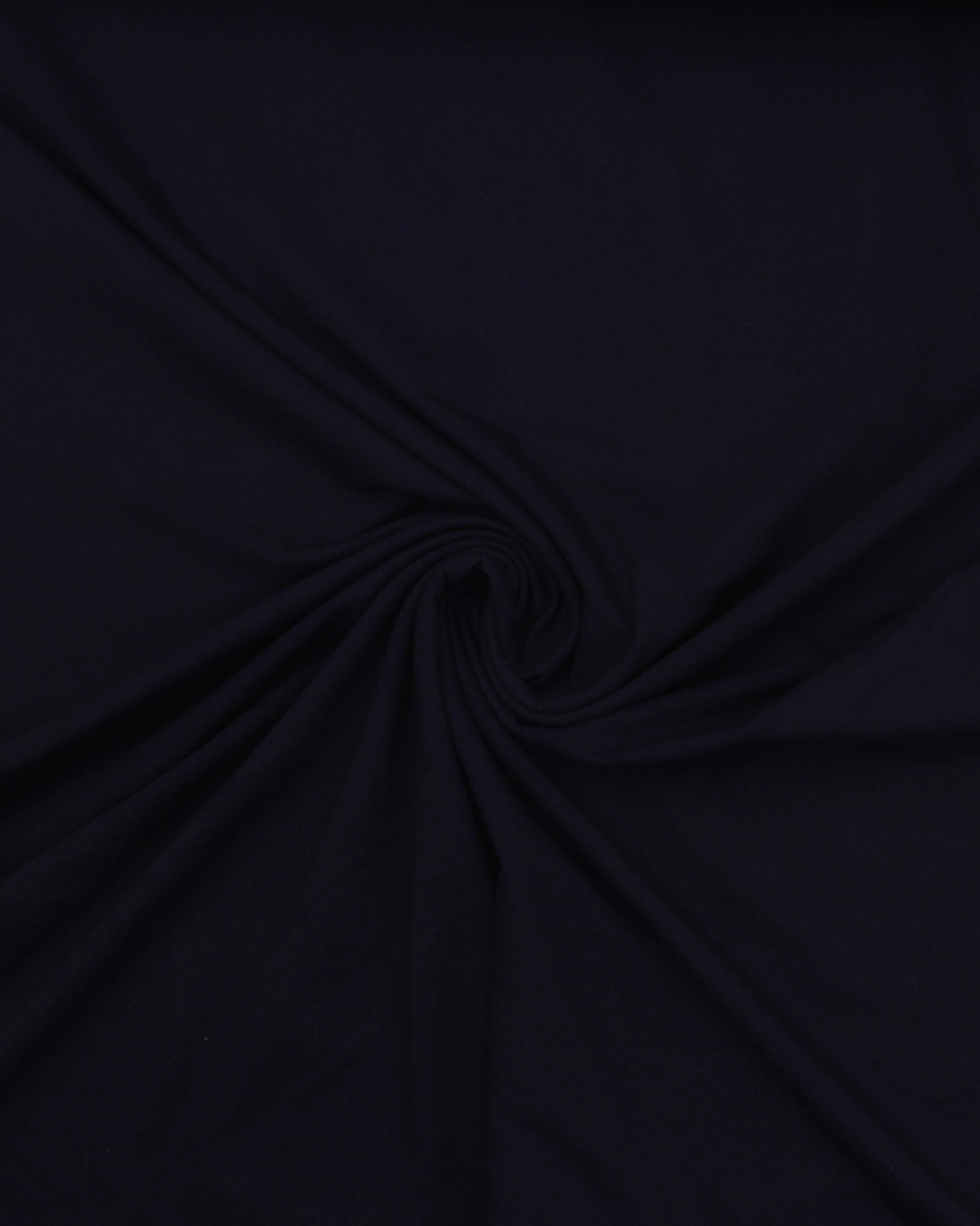 Denim blåsort - French Terry (Bomuld/polyester) 3 Denim blåsort - French Terry (Bomuld/polyester)