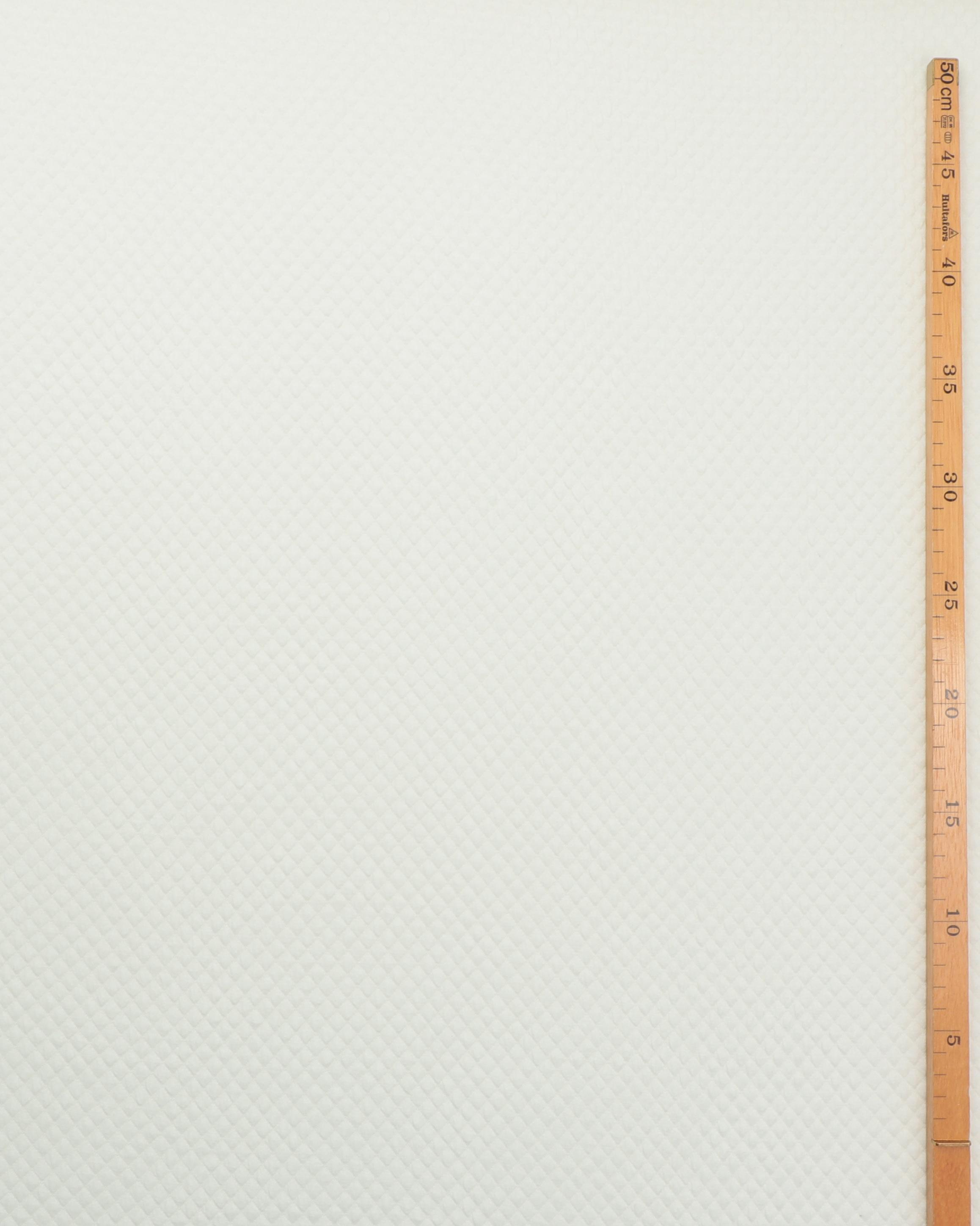 Flødefarvet - Jersey vaffel 5 Flødefarvet - Jersey vaffel - Billede 3