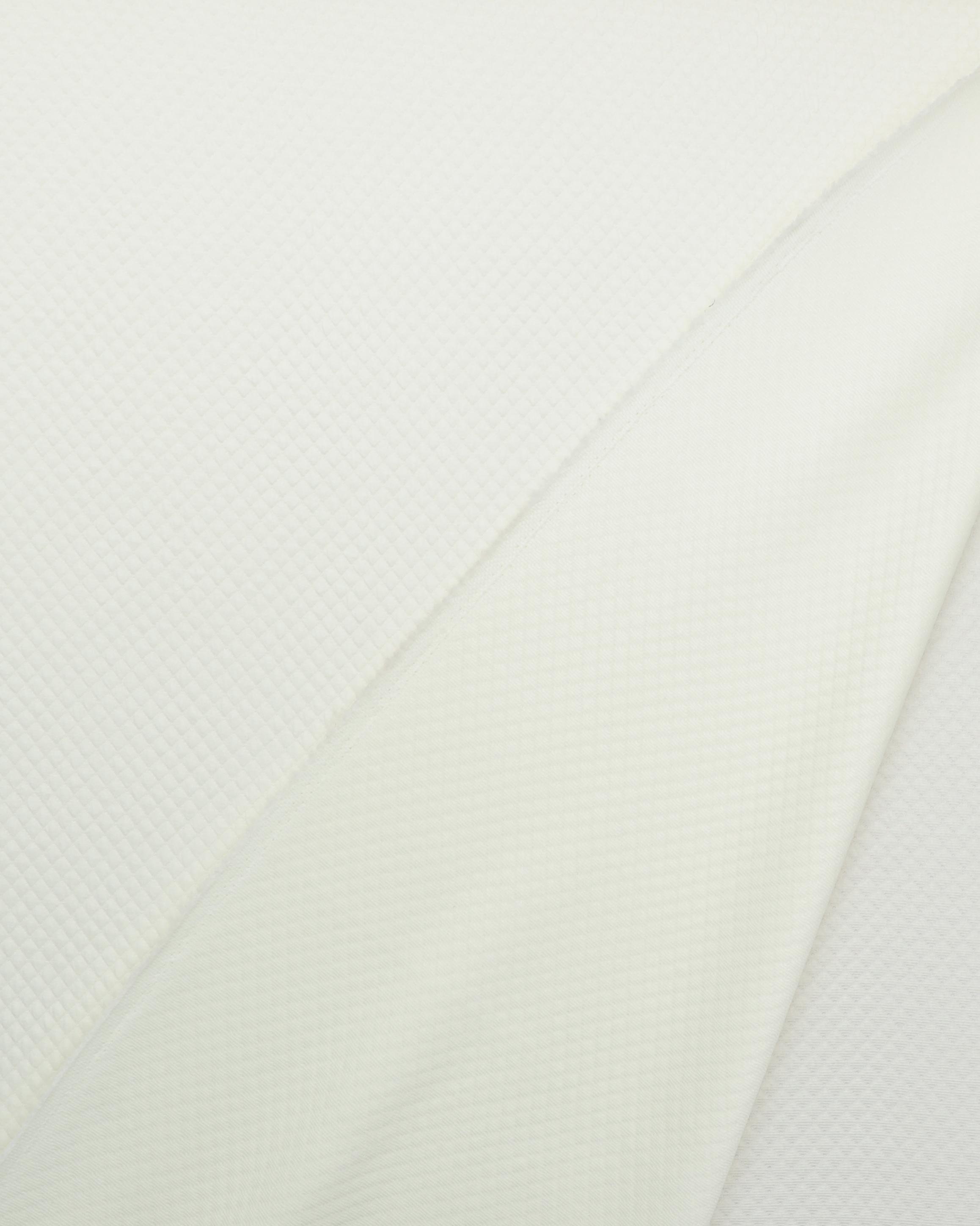 Flødefarvet - Jersey vaffel 4 Flødefarvet - Jersey vaffel - Billede 2