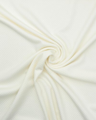 Flødefarvet - Jersey vaffel